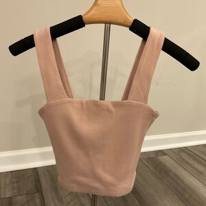 Abercrombie & Fitch Dusty Pink Cropped Tank Top